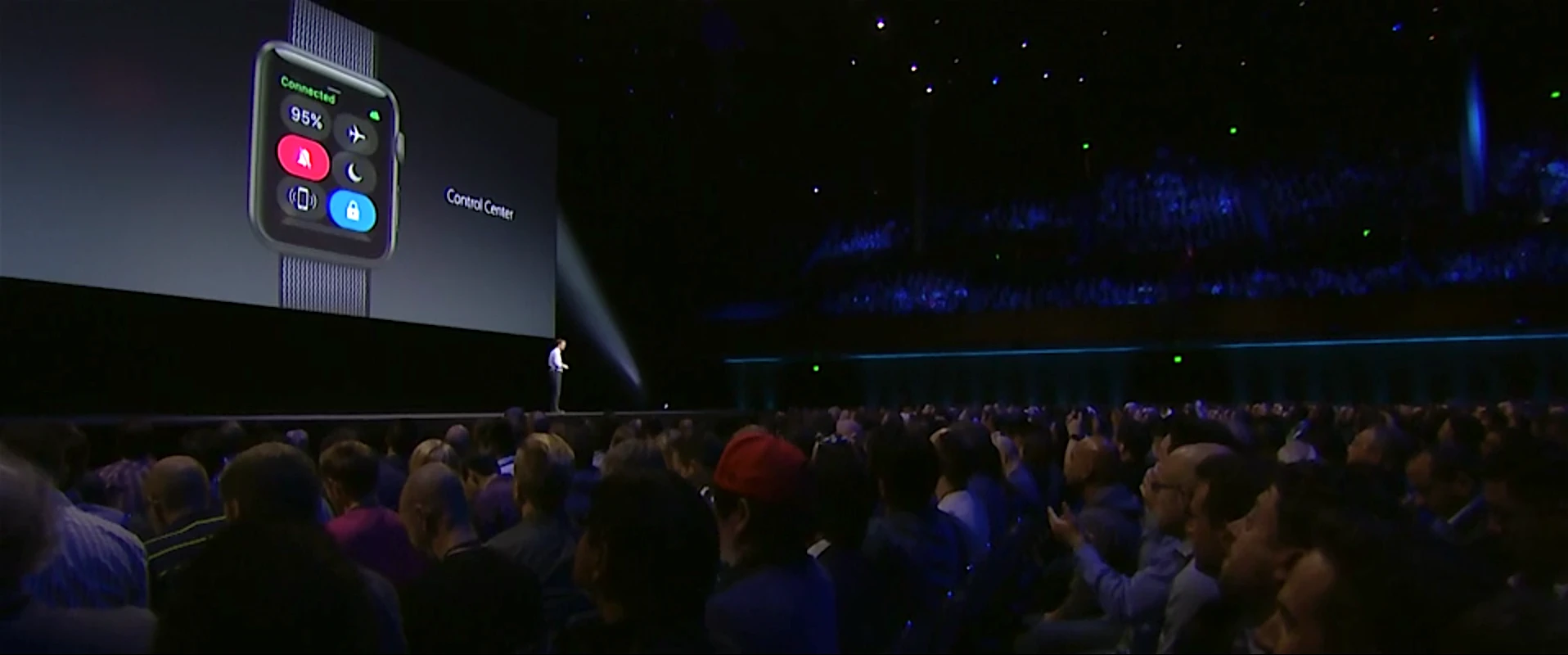 A swipe up from the bottom of the screen will bring up the phone's Control Center a la other iOS devices