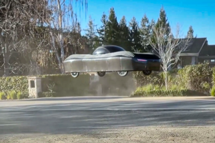 The test showed the car's capacity to drive and take off vertically