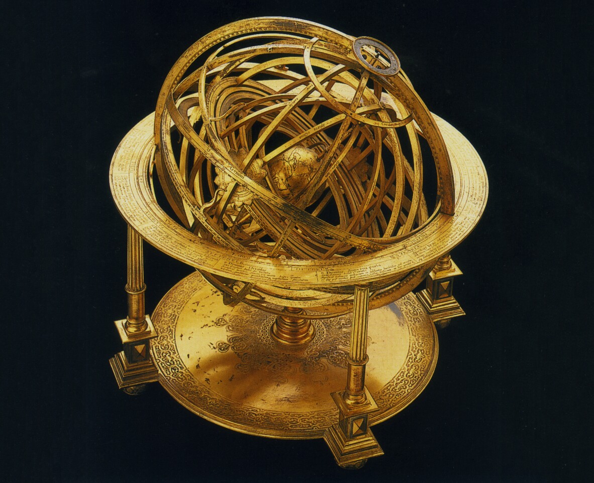 One of the most expensive scientific instruments ever sold fetched a similar price, being a gilt-brass Ptolemaic Armillary Sphere sold at a Christie's (London) auction in April, 1997 for $1,250,991 (£771,500). Though unsigned and undated, the armillary sphere is undoubtedly associated with the terrestrial and celestial gilt-metal globes made for Sultan Murad III (see 'perspective on price' for #20 - Liber Insularum Archipelagi) as it was engraved by the same hand as the globes, and bears the same date of 1579.
