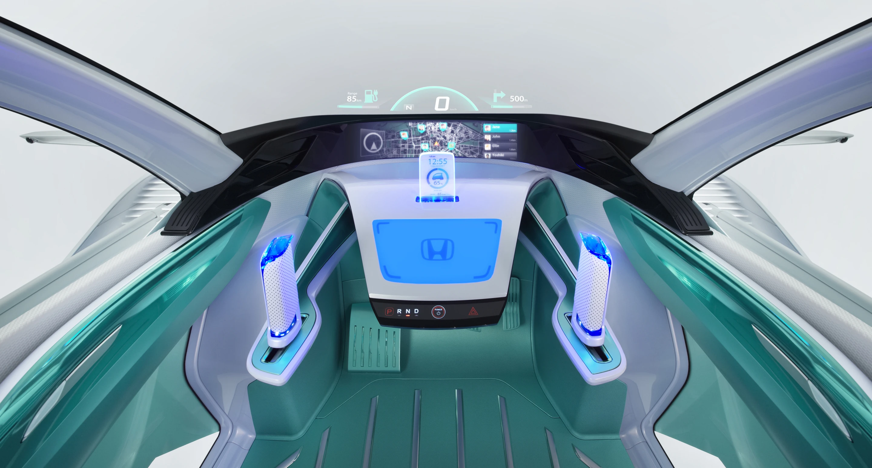 The console of Honda's original Micro Commuter Concept