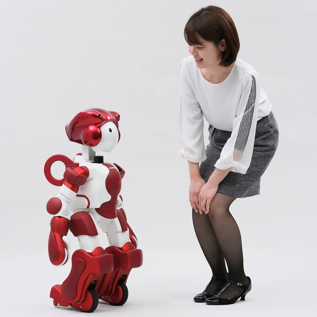EMIEW3 is 90 cm tall, and weighs just 15 kg