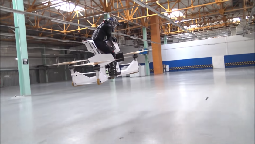 Hoversurf Scorpion: indoor flight tests of prototype 3