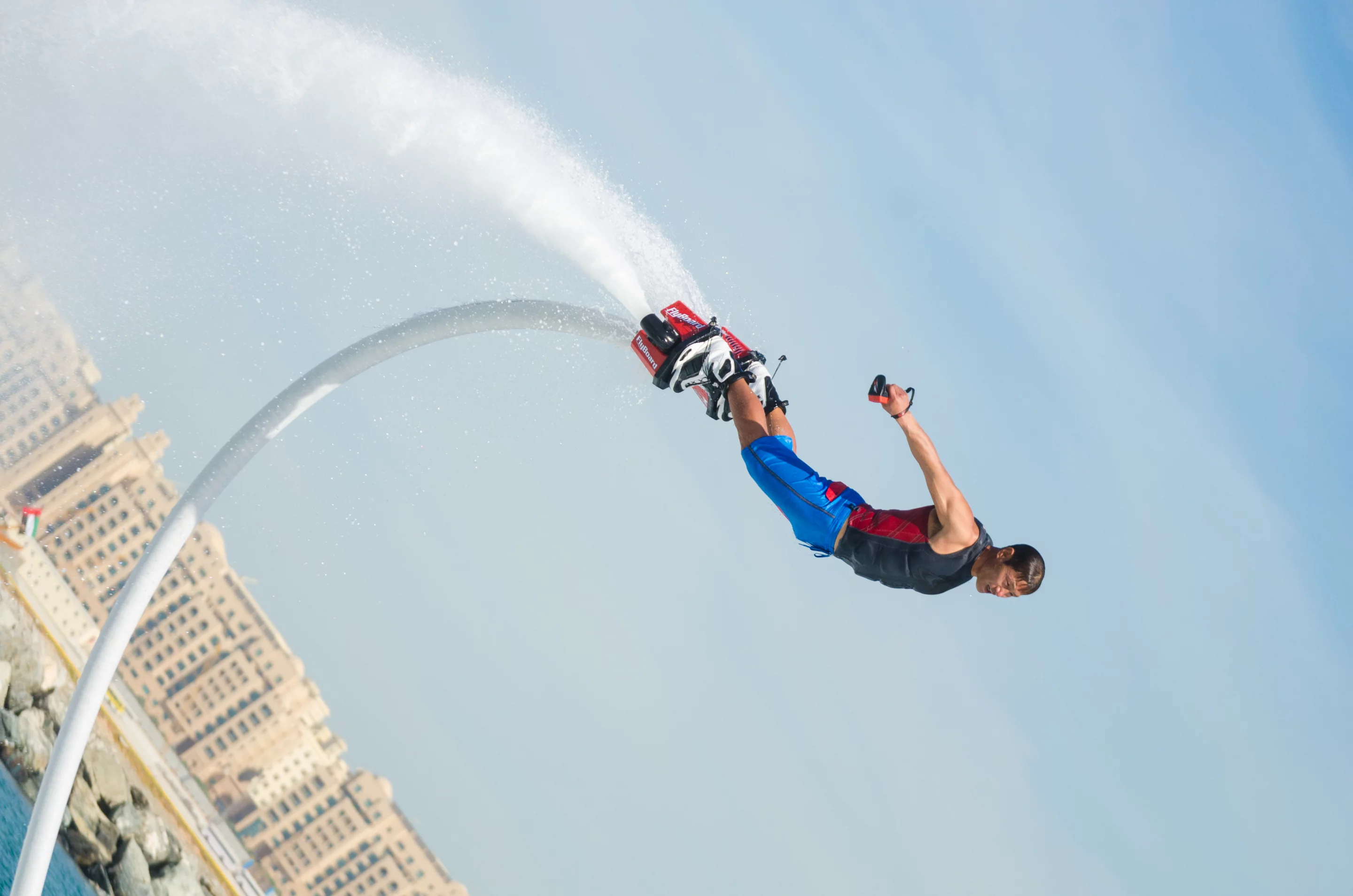 Dong-Won Yank of South Korea finished third in the inaugural Veterans Flyboard World Cup held in Dubai, December, 2014 (Photo: Liam McKenna)