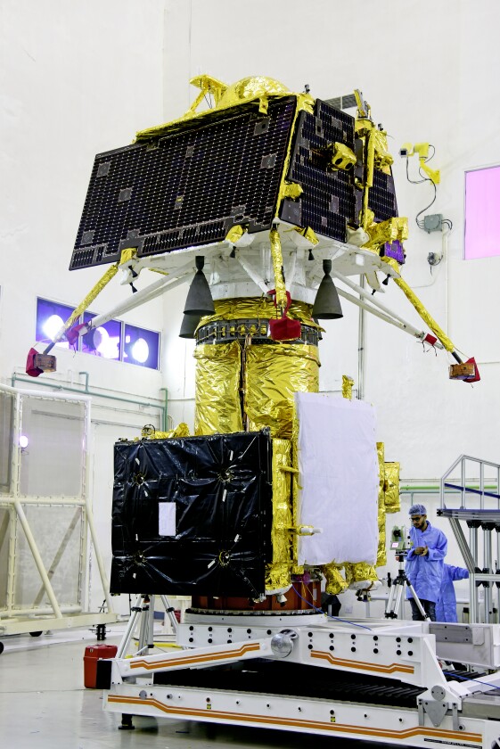 Chandrayaan-2 stacked with orbiter