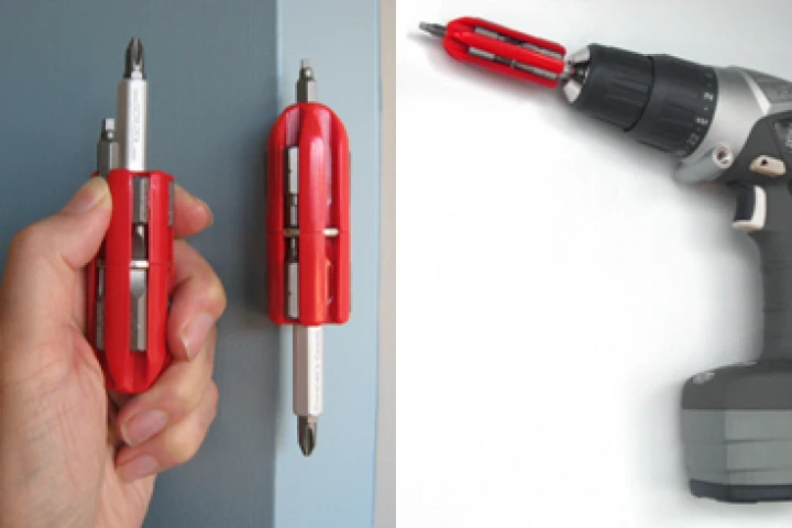 The Scruzol magnetic multi-bit screwdriver and drill accessory
