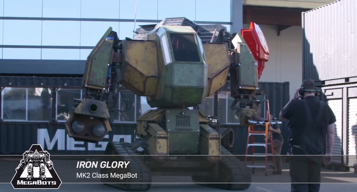 The smaller Iron Glory robot