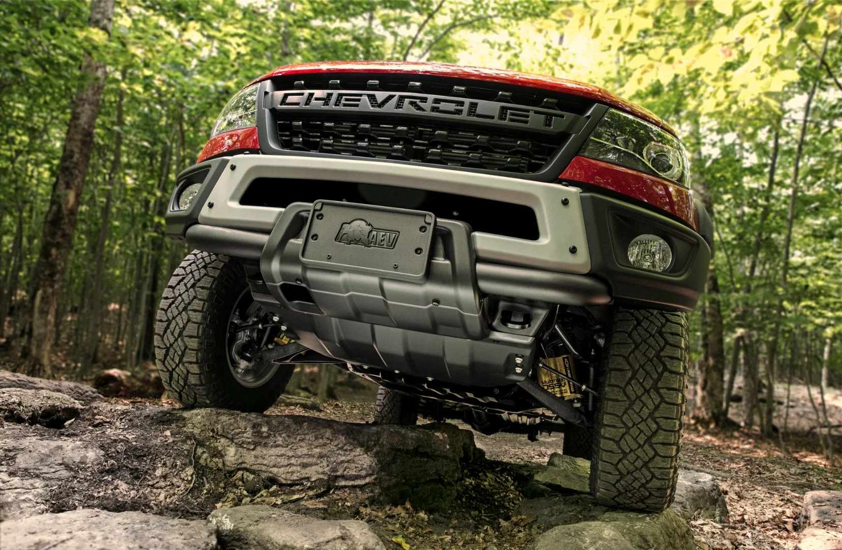 Five new undercarriage protection plates are added to the Chevrolet Colorado ZR2 Bison model
