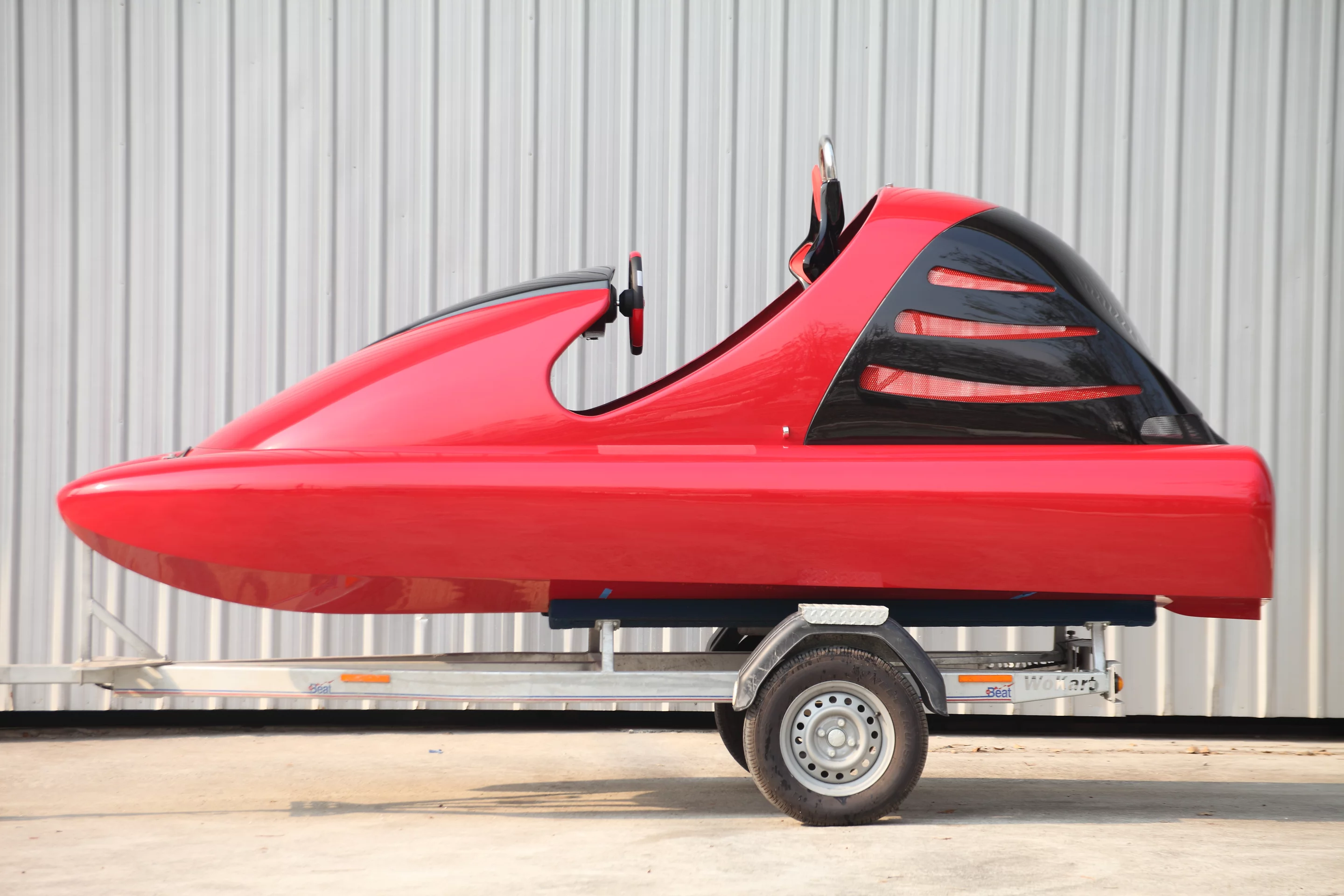 The Wokart comes with an (optional) custom trailer (Photo: Wokart)