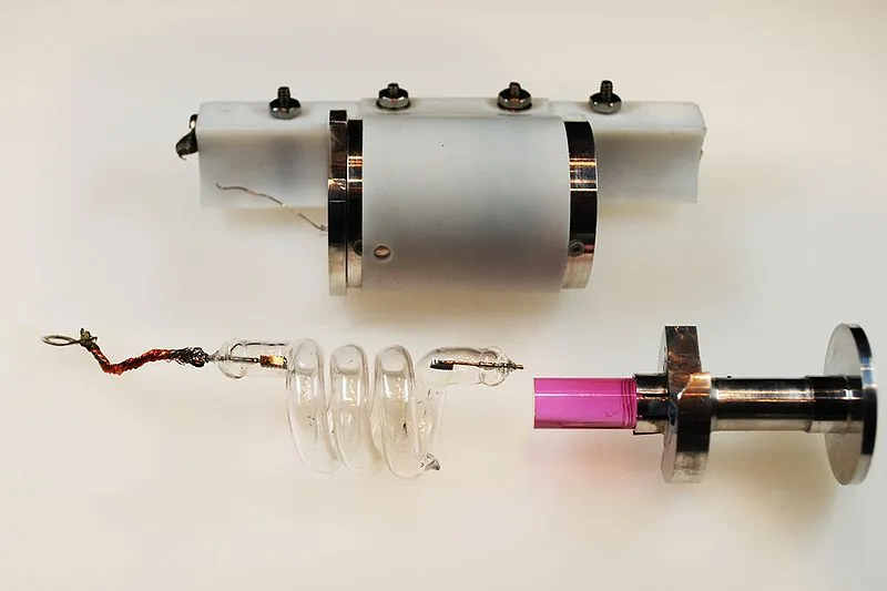 Components of the first laser