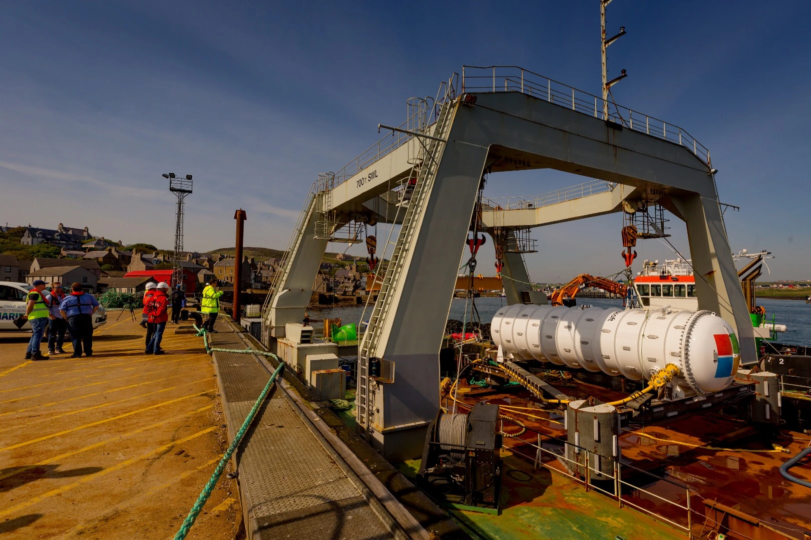 Microsoft partnered with a French company called Naval Group to handle the logistics and design of the marine side of the operation