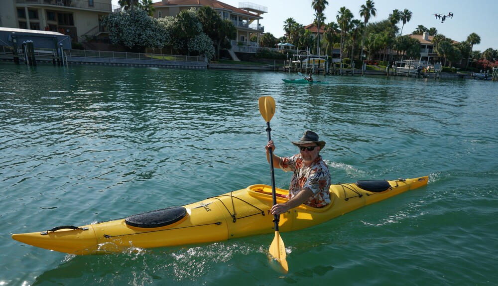 Nesting kayak can be carried like a backpack