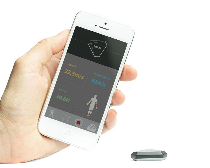 The app uses a skeletal model of the user's body to reconstruct and present them with a 3D visualization of the way they've moved, that can be replayed, downloaded and shared (Photo: Notch)