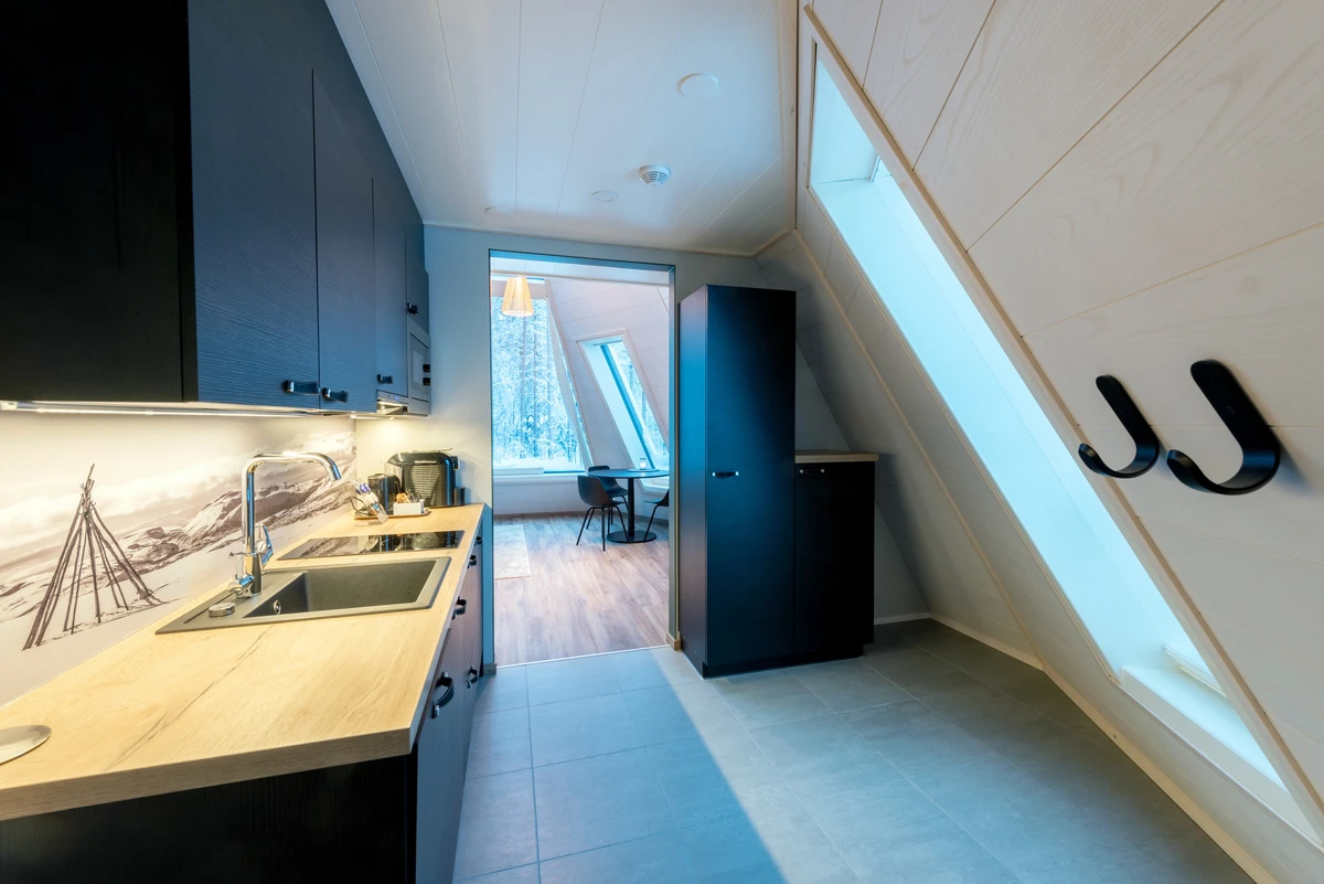 Glass Resort luxury mini kitchen