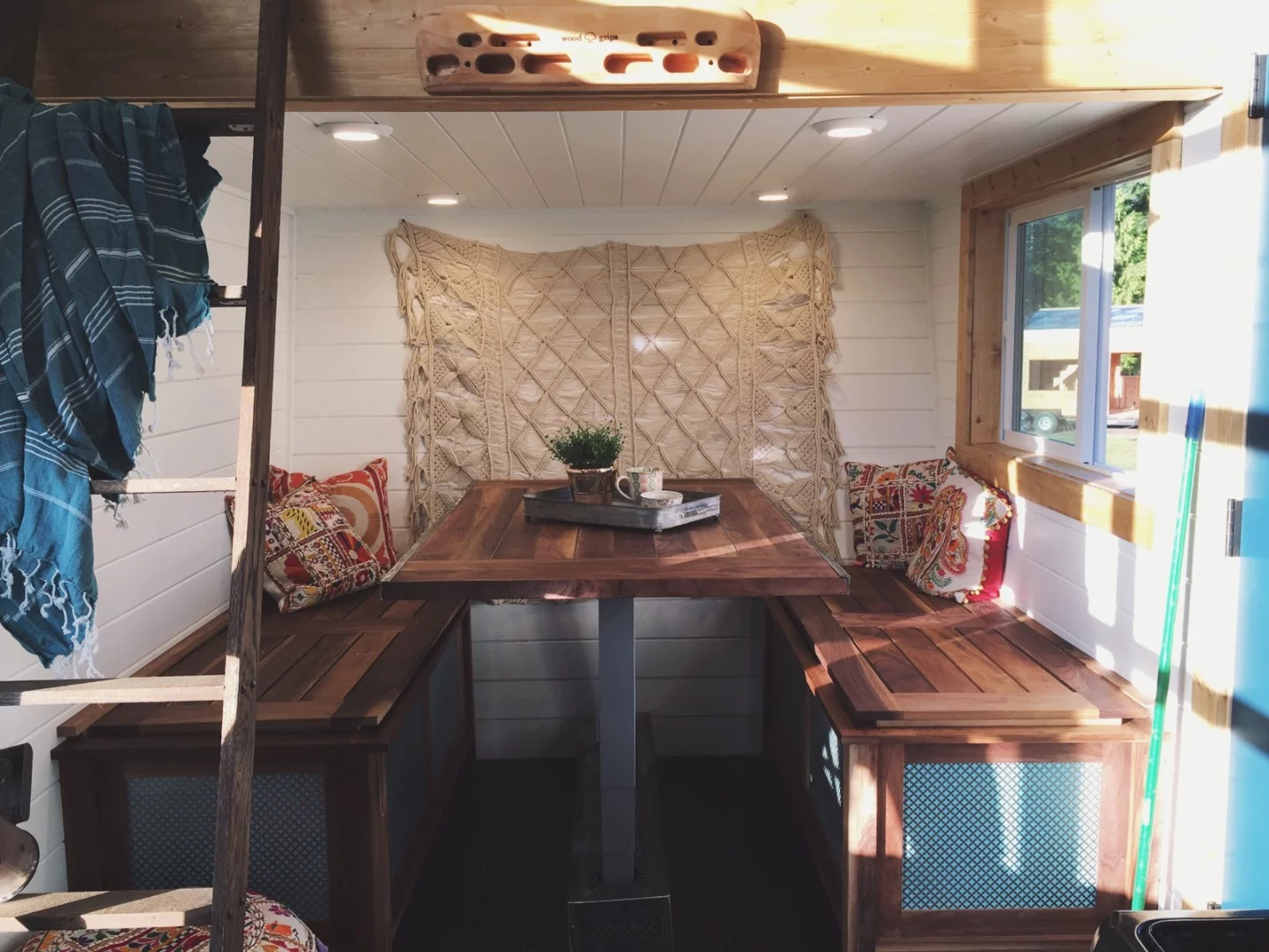 The Tiny Adventure Home's large dining area