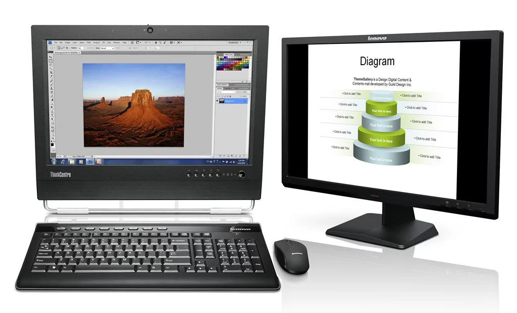 Lenovo's ThinkCenter M70z is a multi-touch Windows 7 all-in-one desktop
