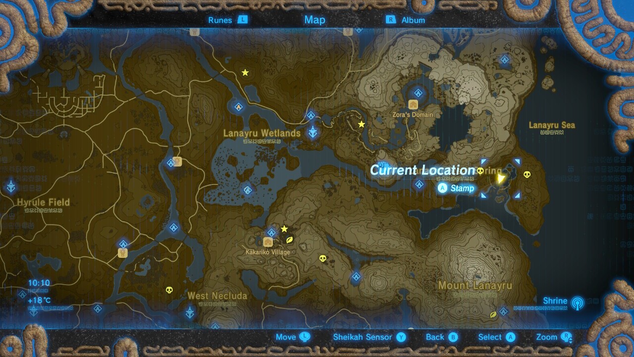 zelda breath of the wild shrine locations