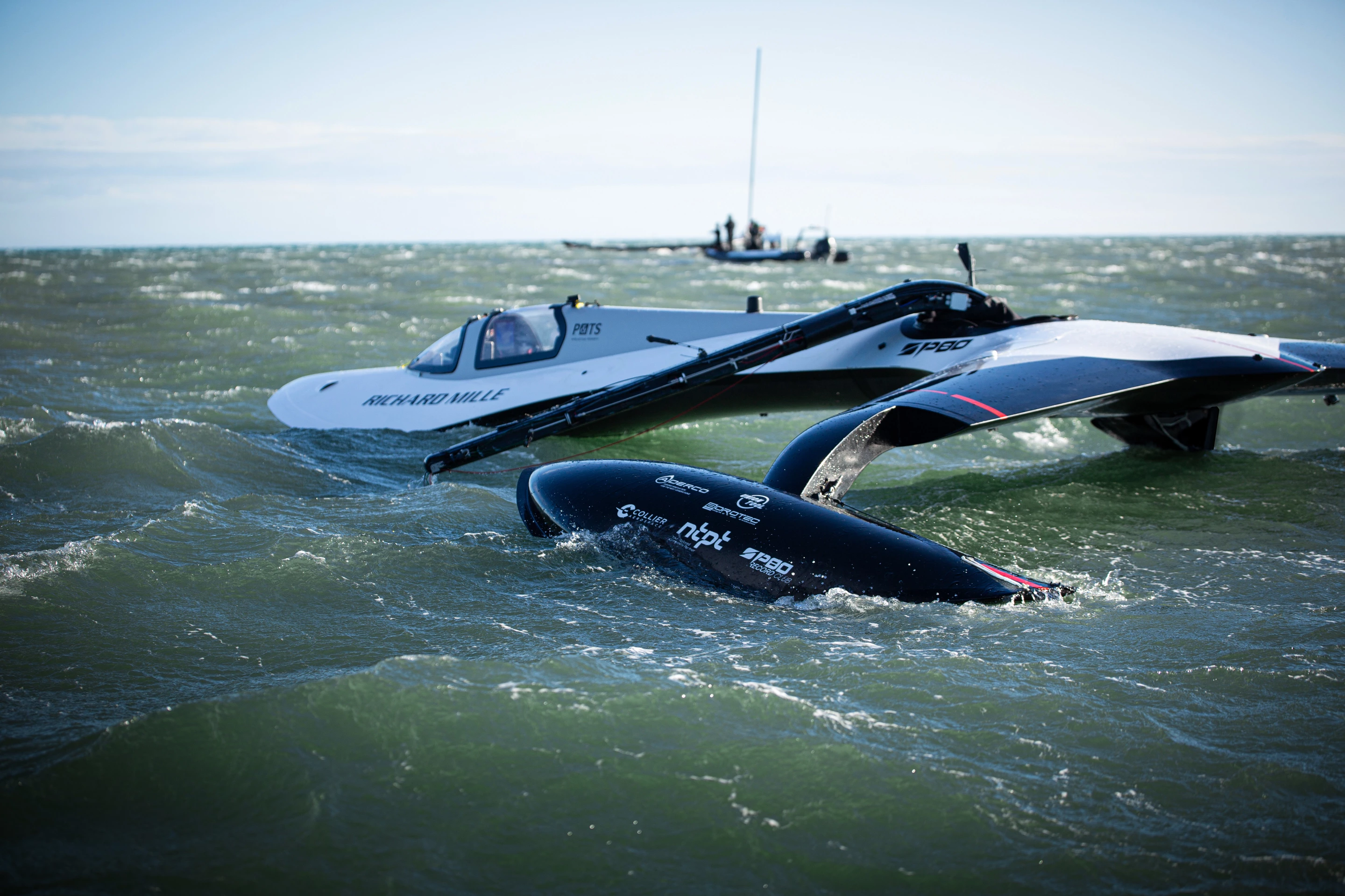 The remarkable SP80 at rest: it's designed to be the fastest sailboat ever built