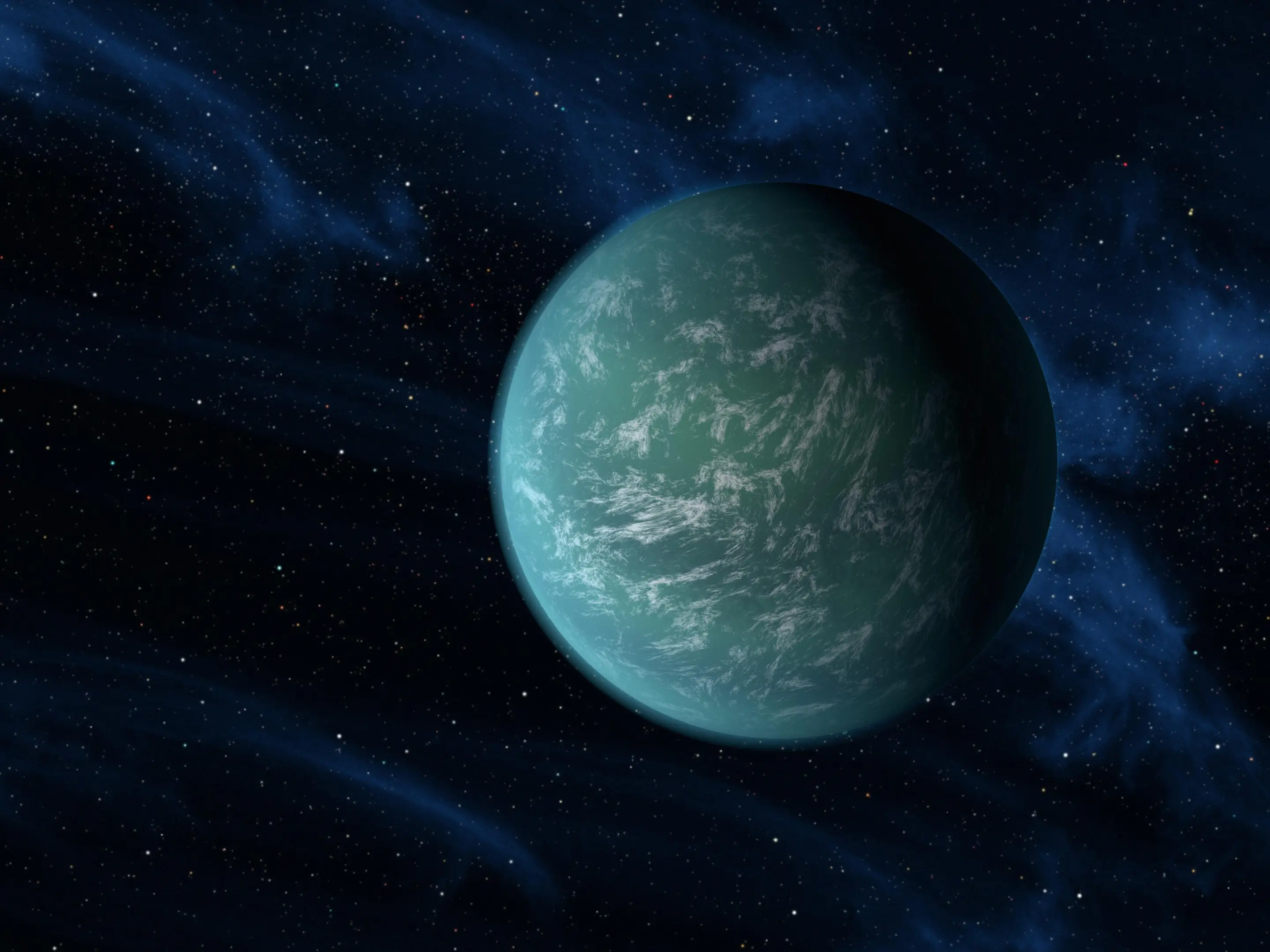 NASA's Kepler mission has detected the most Earth-like planet yet - Kepler 22b (Image: Artist rendering from NASA)
