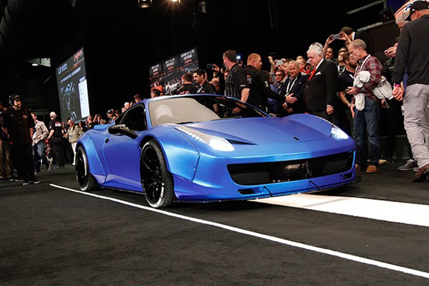 Justin Bieber's Custom 2011 Ferrari 458 Italia sold for $434,500