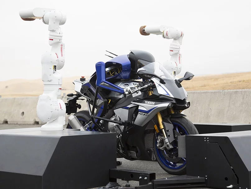Yamaha Motobot: yeah, it runs crash bars. I can't imagine this kind of tech being cheap