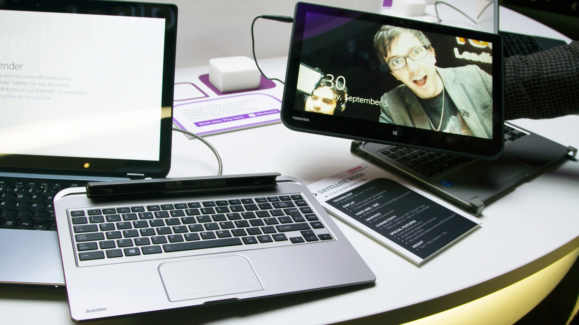 Toshiba has announced the Satellite W30t and W30Dt 2-in-1 laptops at IFA 2013