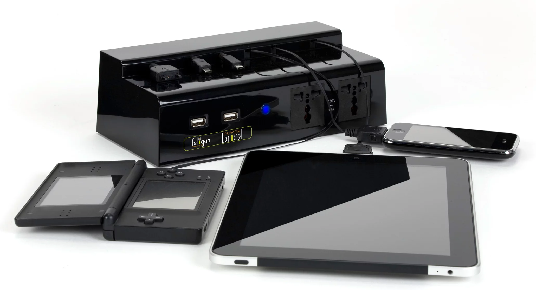 Feligan claims its PowerBrick universal charger is compatible with over 10,000 devices