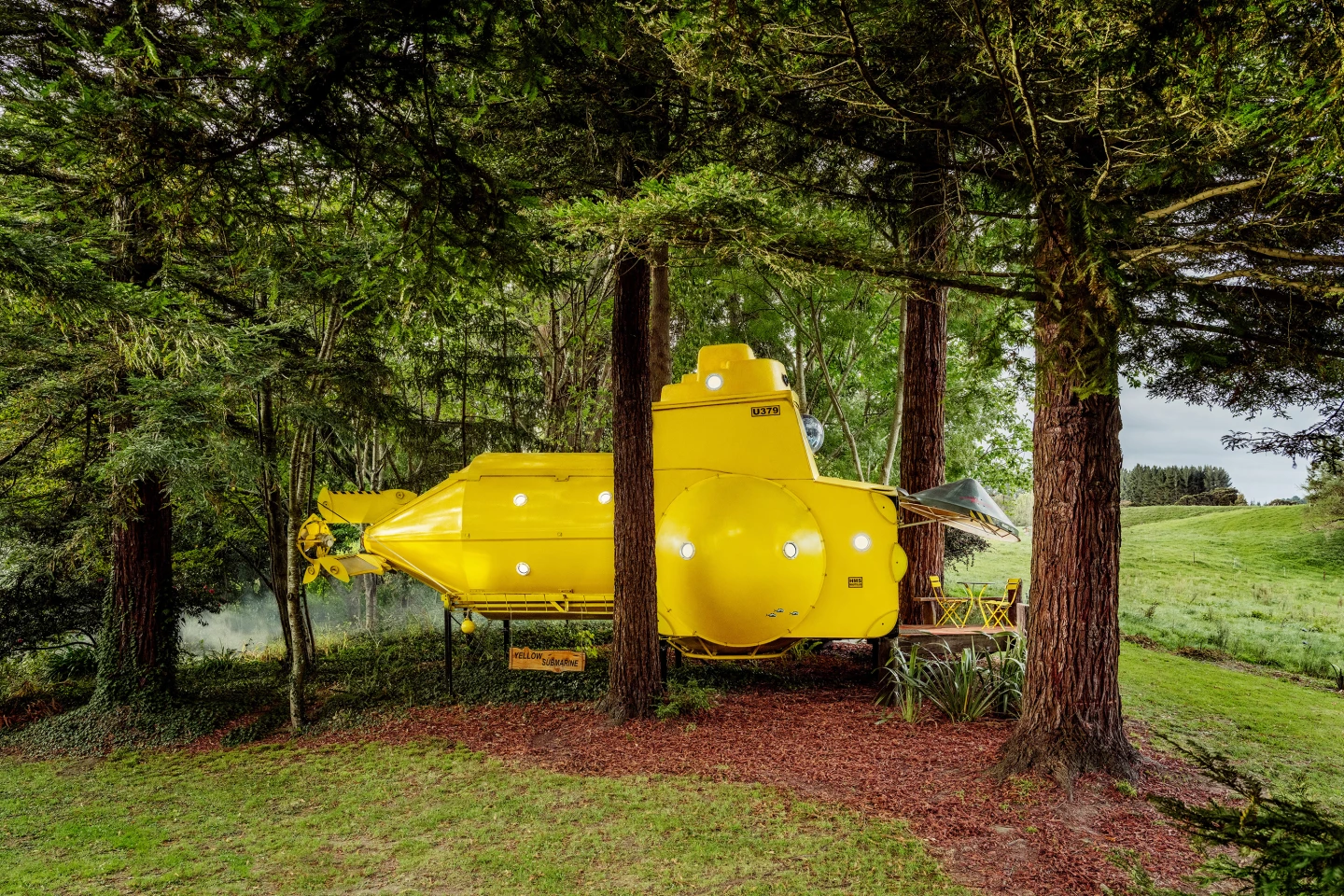 The Yellow Submarine is another example of the kind of design Airbnb is seeking for its OMG! competition. It sleeps up to four people in New Zealand. Though it looks authentic, the tiny house is actually made from an old grain silo and other recycled materials
