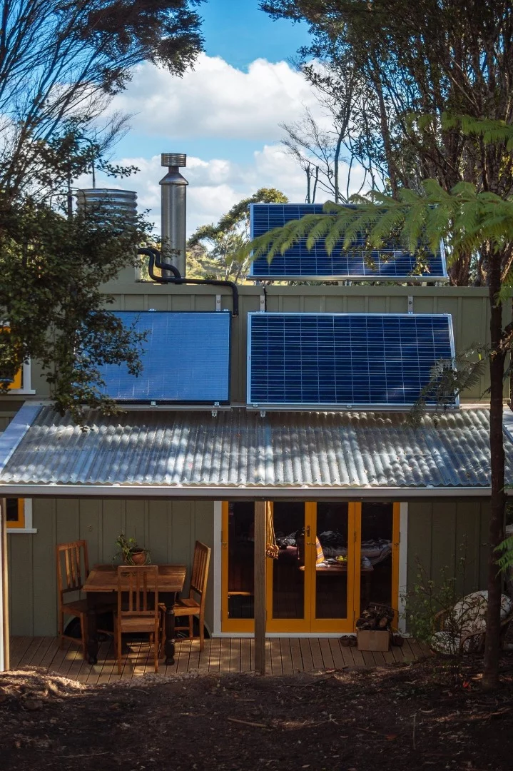 The home also features two 300 watt solar panels located on the roof
