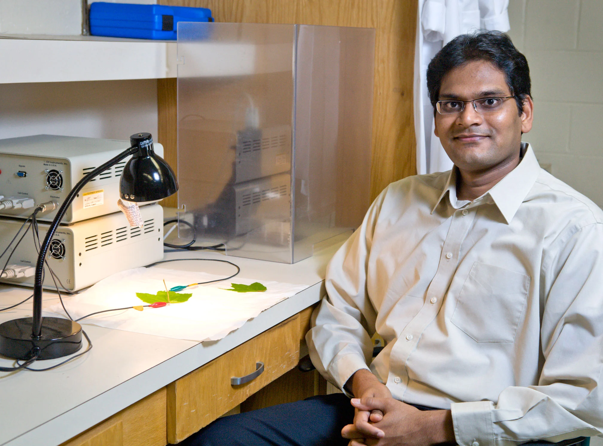 Ramaraja Ramasamy is developing technology to steal energy plants create during photosynthesis