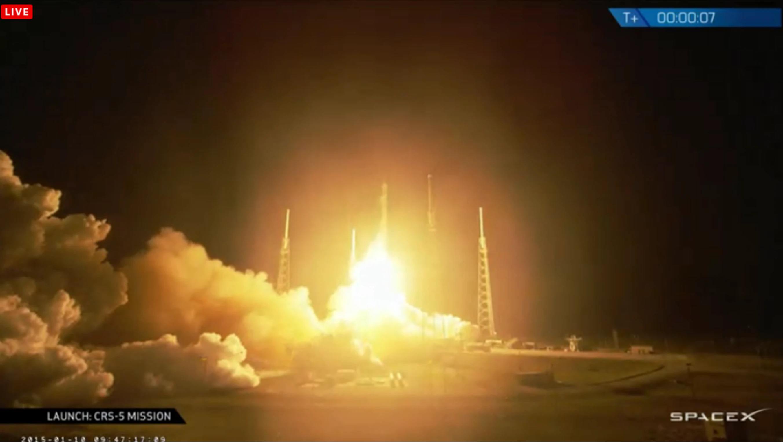 CRS-5 lifting off (Photo: SapceX)
