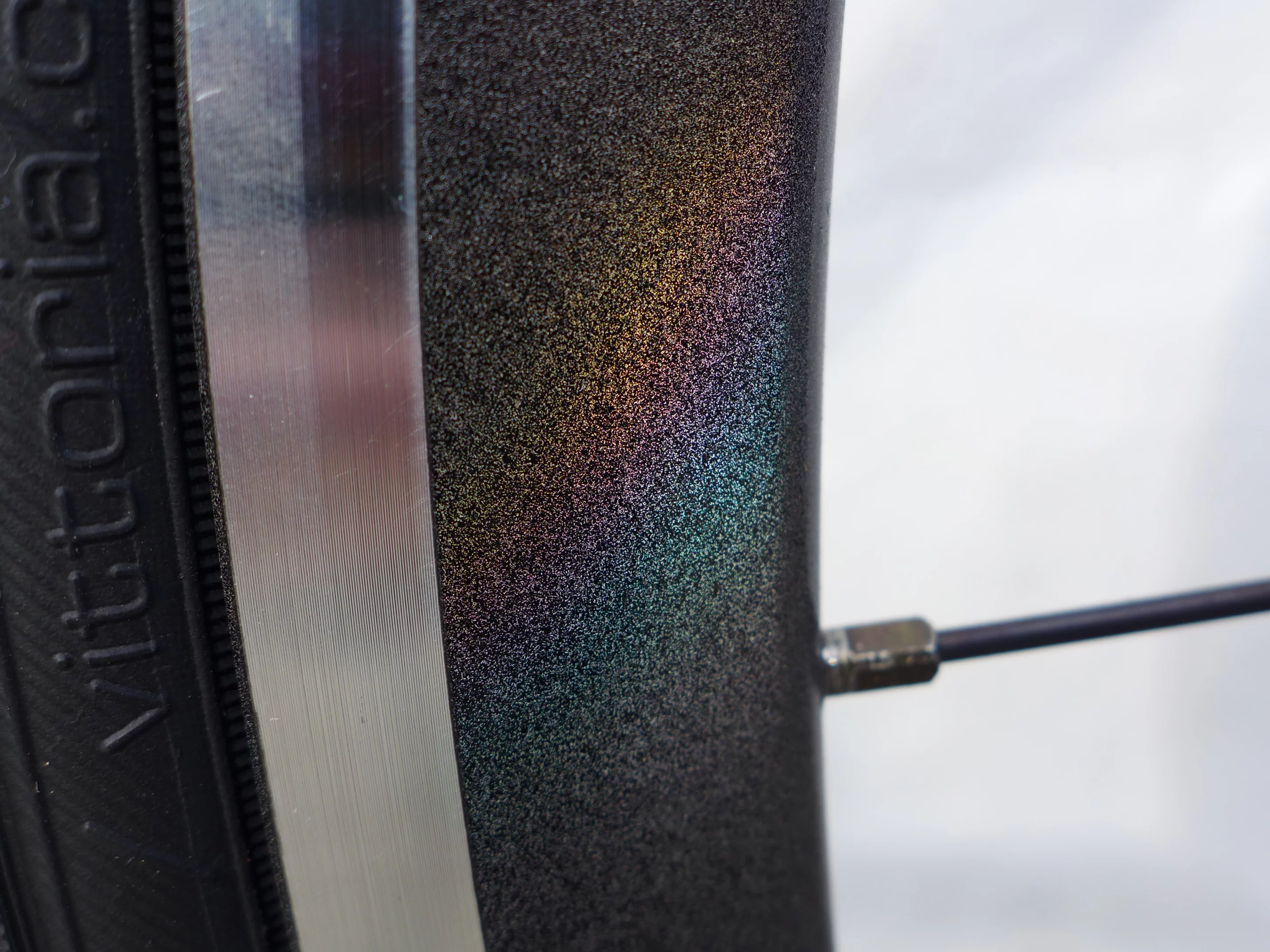 By day, there's just a slight sheen to an otherwise black or silver finish to the Lumen's wheel rims