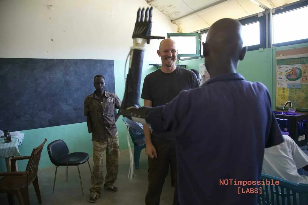 Not Impossible says that the technology behind the 3D printed arms is and will remain open source