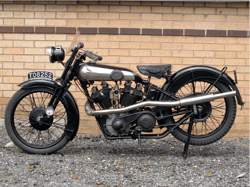 This 1928 Brough Superior SS100 sold For GBP100,800 (US$160,563) in October, 2012 at an H and H auction.
