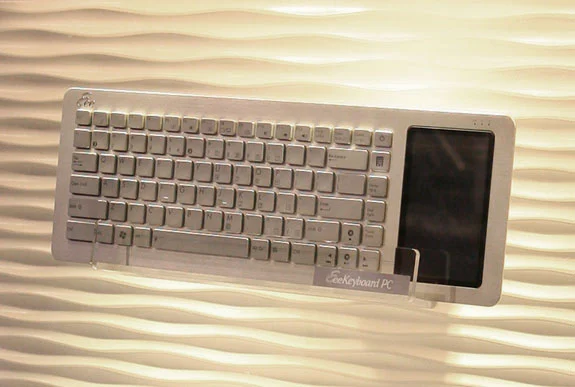 The Eee Keyboard PC on show at CES