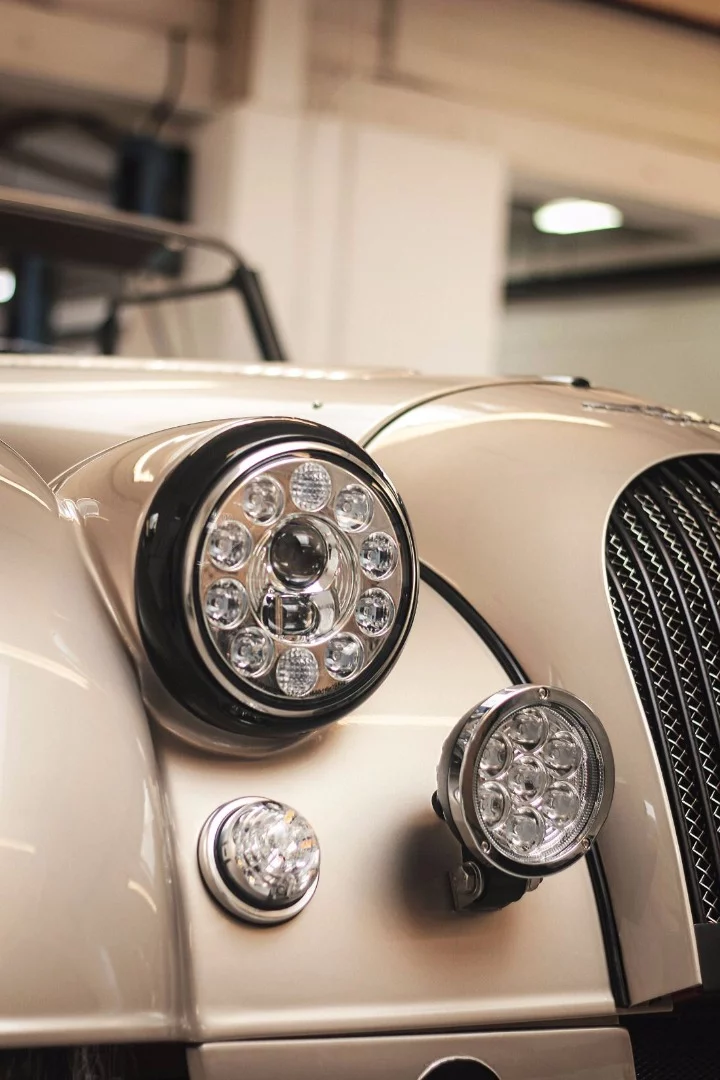 LED headlamps are a concession to modernity from a car manufacturer that has staunchly defended classic construction methods