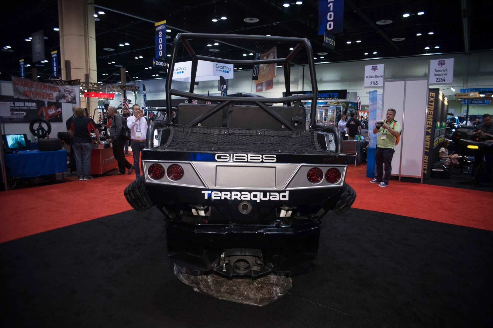 Gibbs Terraquad: large, powerful 140hp engine should provide serious thrills, both off road and in the water