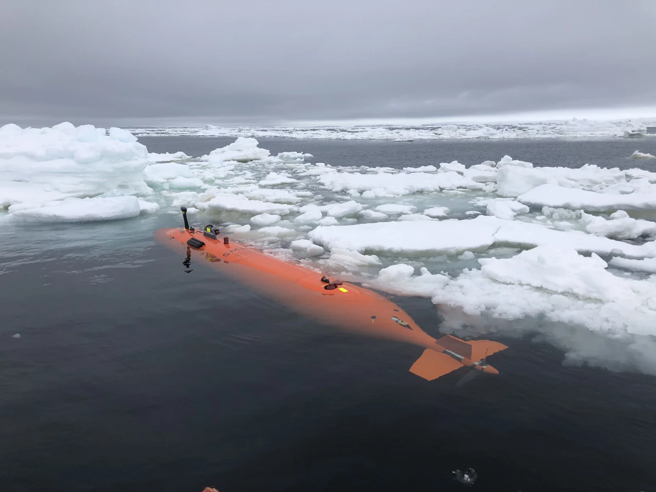 Scientists have used an underwater research vessel to map the seafloor in front of the Thwaites Glacier