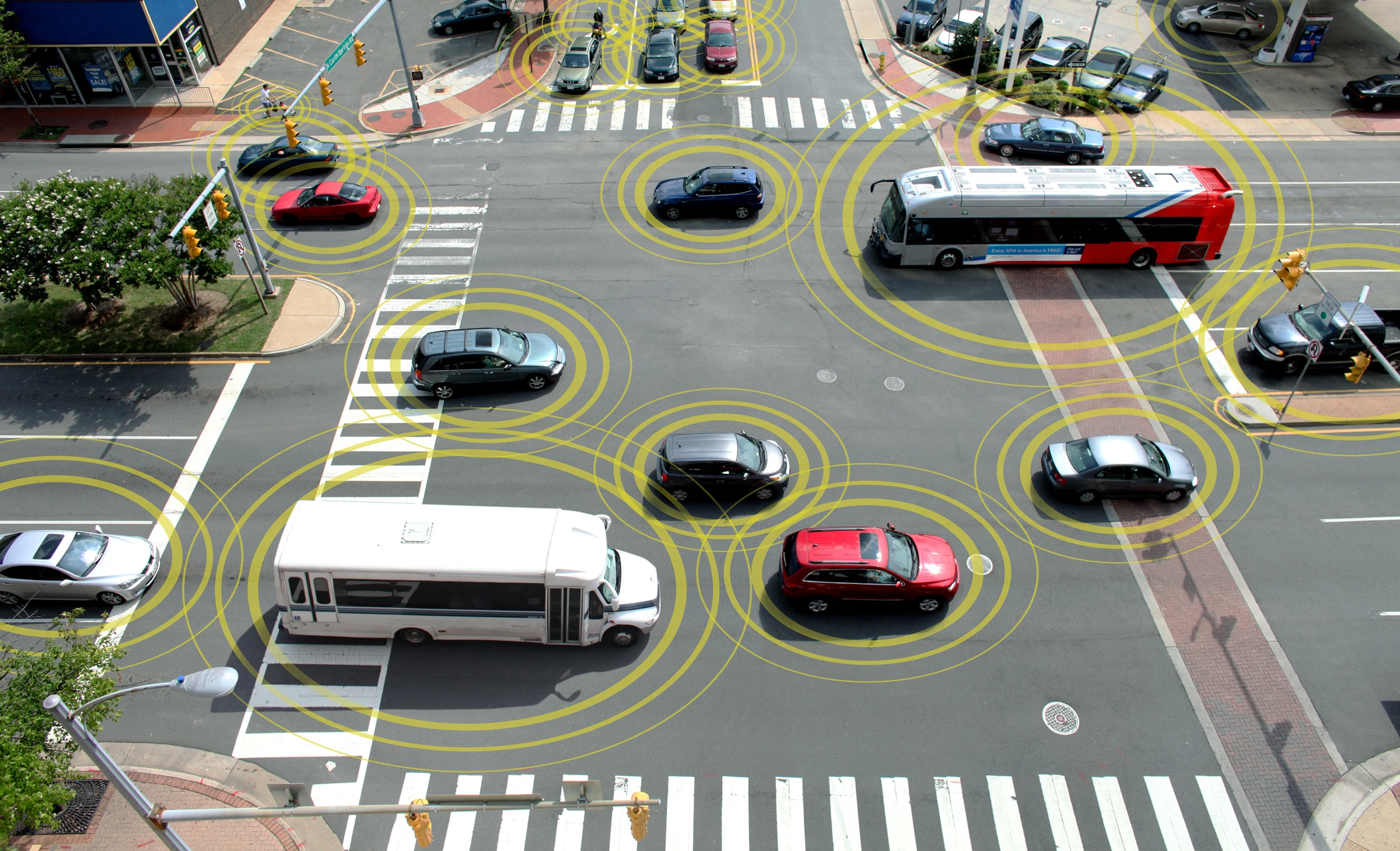 Some 3,000 vehicles equipped with wireless technology that allows them to communicate have taken to the roads in the Ann Arbor in the world's biggest field test of V2V and V2I technology (Image: GM)