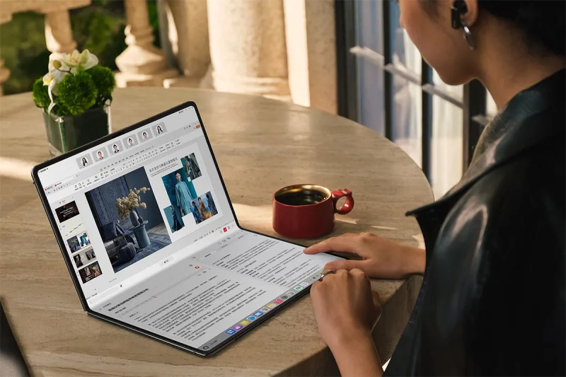First Foldable Screen Huawei unveils MateBook Fold with 18-inch foldable OLED screen