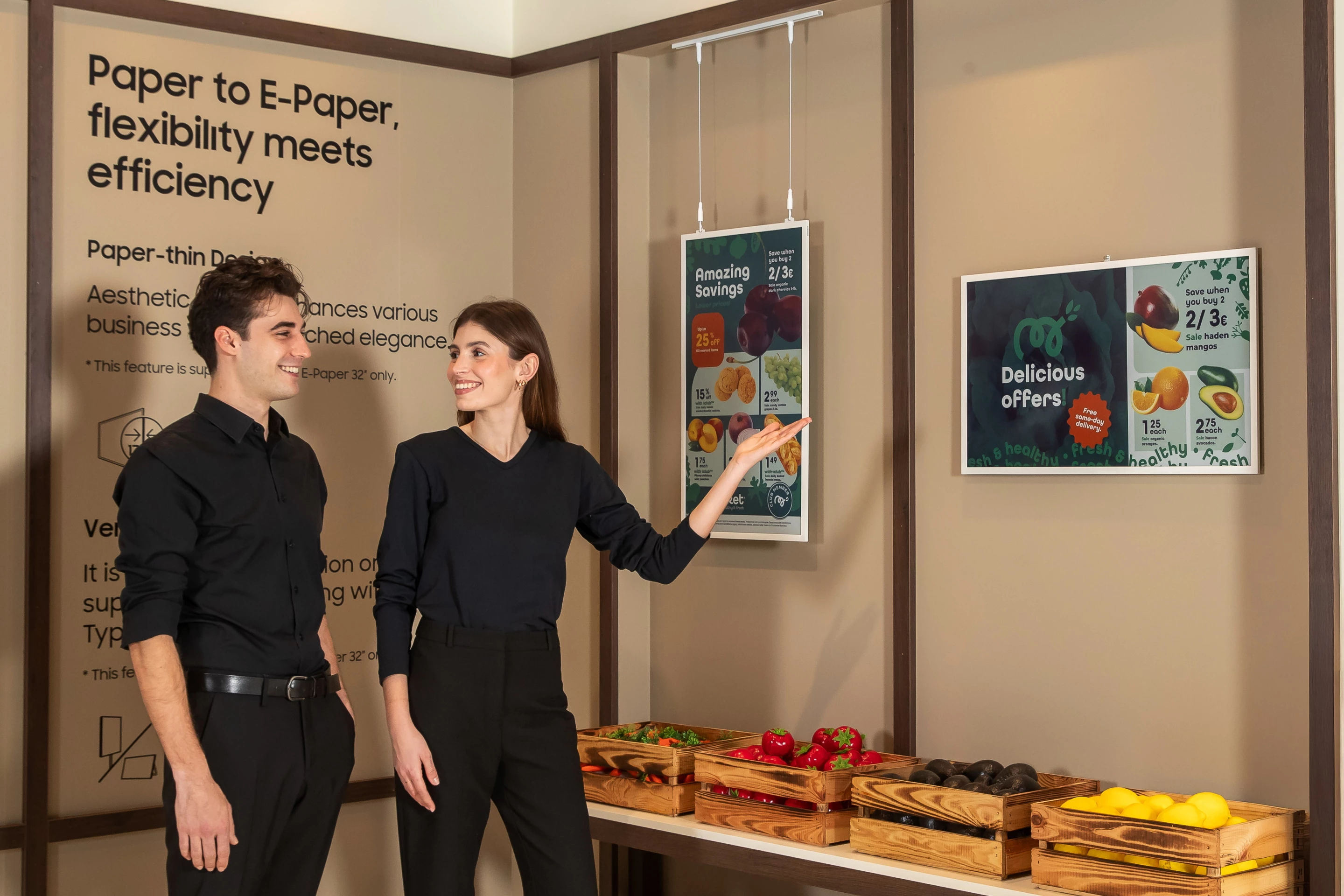 Samsung had a number of color E Ink displays at ISE 2025 in Barcelona recently, including one featuring Kaleido Outdoor 3 technology that measured 75 diagonal inches (not shown)