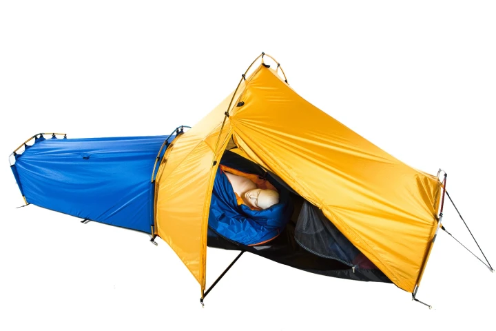 The Polarmond sleep system is designed as a warm, cozy shelter for one