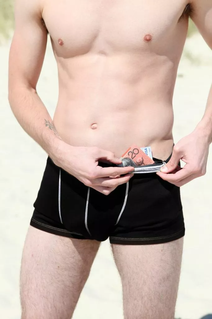 Adventure Underwear features two pockets, one of which is waterproof to depths of 200 meters