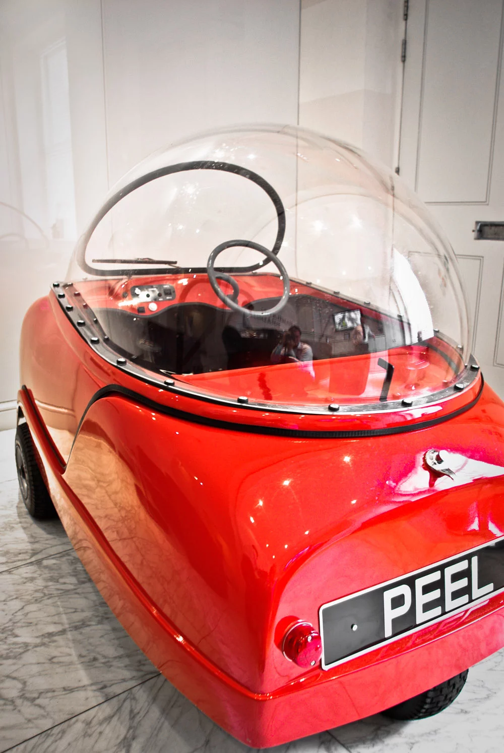 The three-wheeled Peel Trident microcar