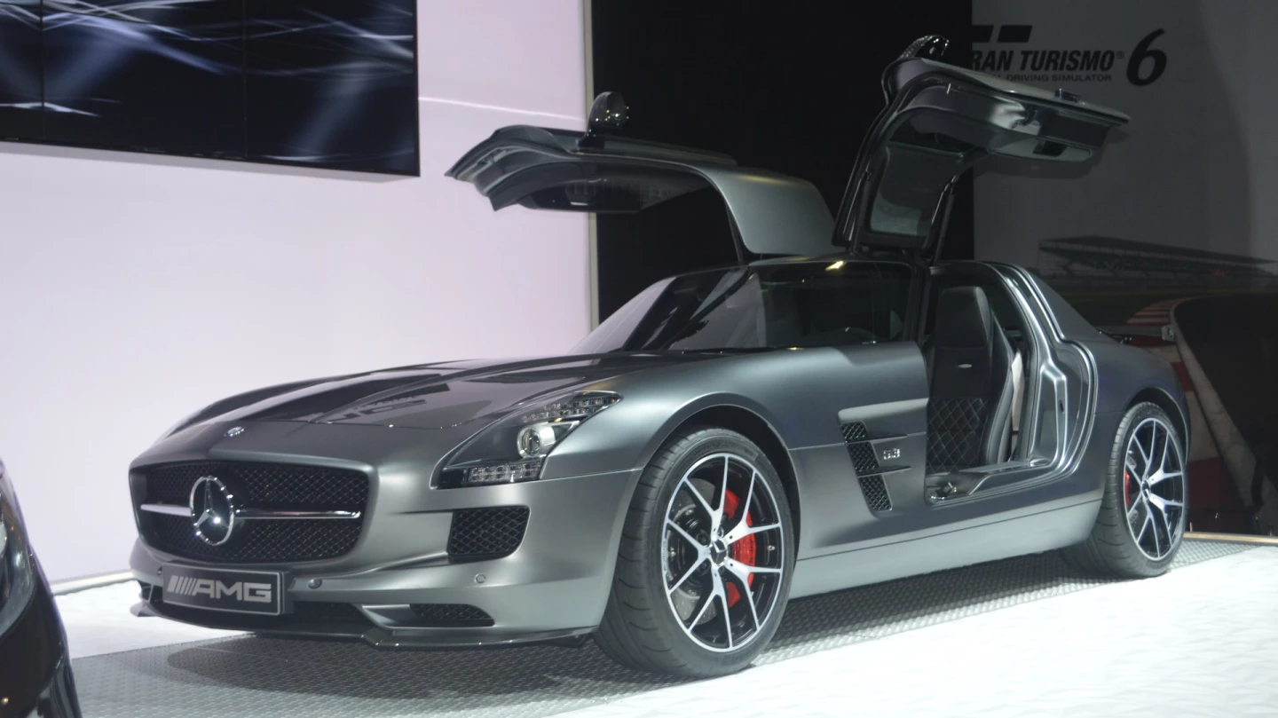 The final Mercedes SLS AMG model was known as the Mercedes SLS AMG GT Final Edition. The last iteration of the gull-winged supercar sold for $420,000 at the 2015 Naples Winter Wine Festival, Florida