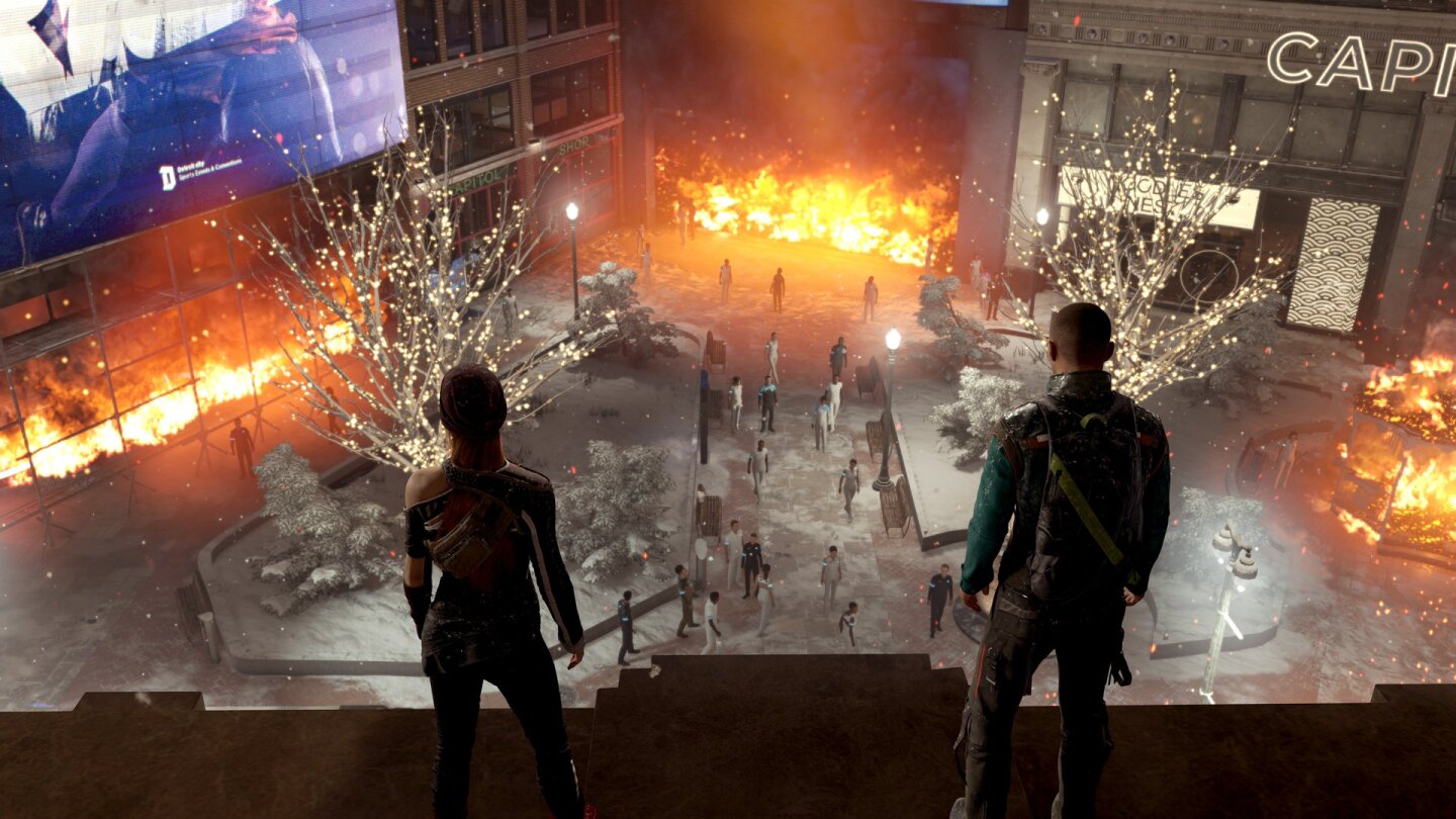 Detroit: Become Human is a cinematic, branching-narrative game where players lead an android rebellion against their human creators