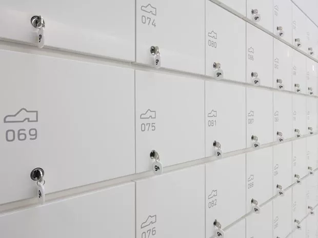 Lockers at 9h (image from 9h)