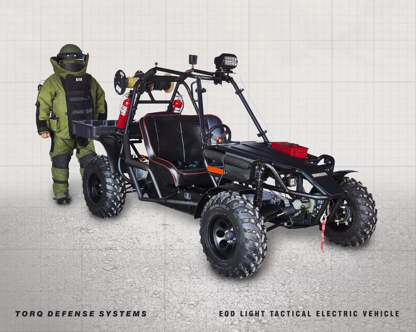 Torq has designed the LTEV to accommodate fully kitted out bomb disposal experts