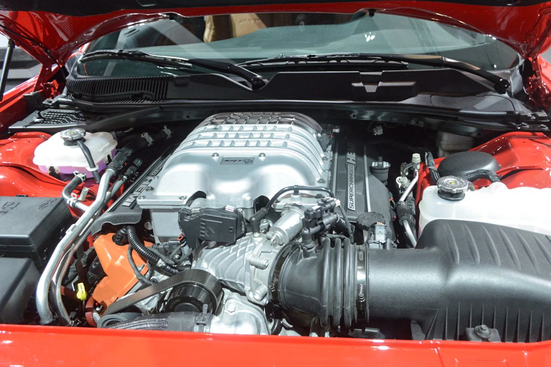 The Hellcat is Dodge's most powerful car thanks to the 707 hp produced by the 6.2-liter V8 (Photo: C.C. Weiss/Gizmag)