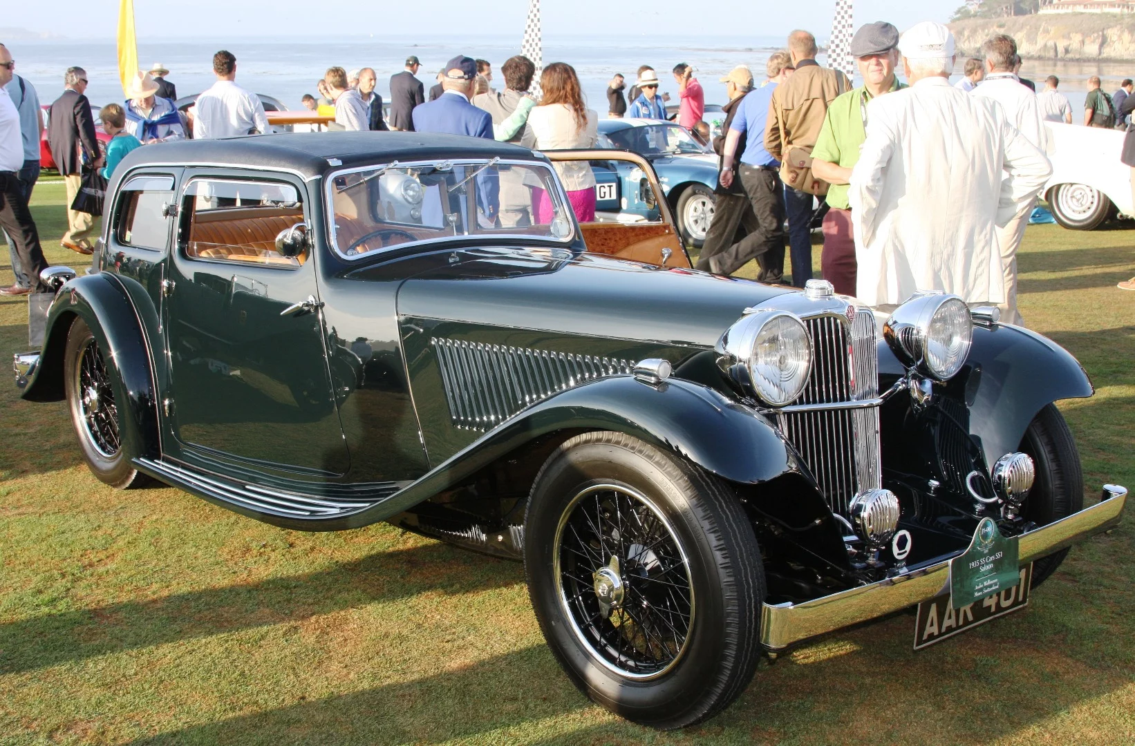 1935 SS Cars SS1 Saloon at Pebble Beach.