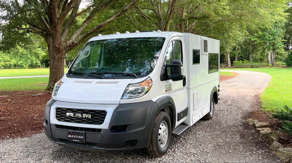 Maxvan offers a bit of extra motorhome box for the Promaster camper van